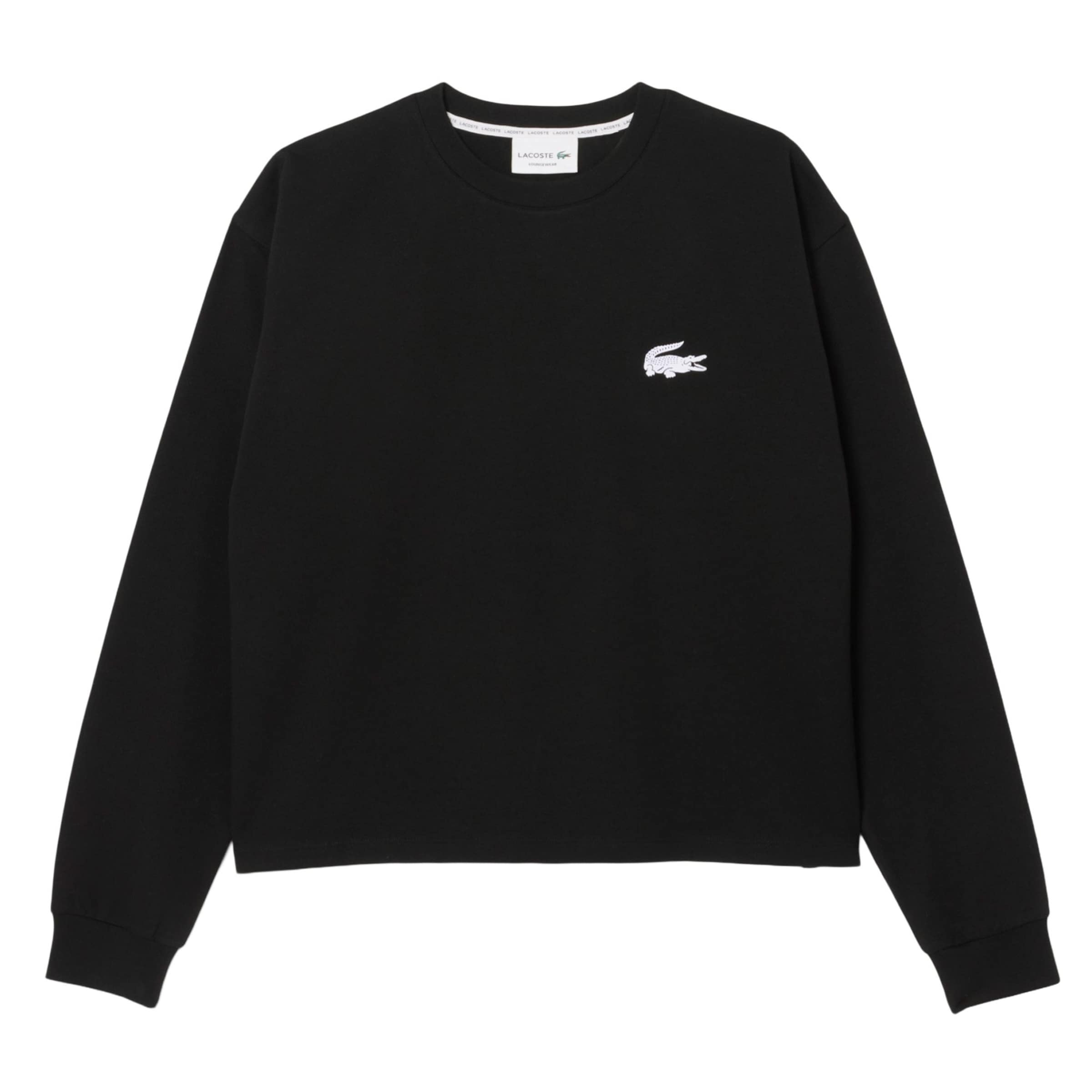 LACOSTE Sweatshirt i sort: forside
