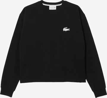 Felpa di LACOSTE in nero: frontale