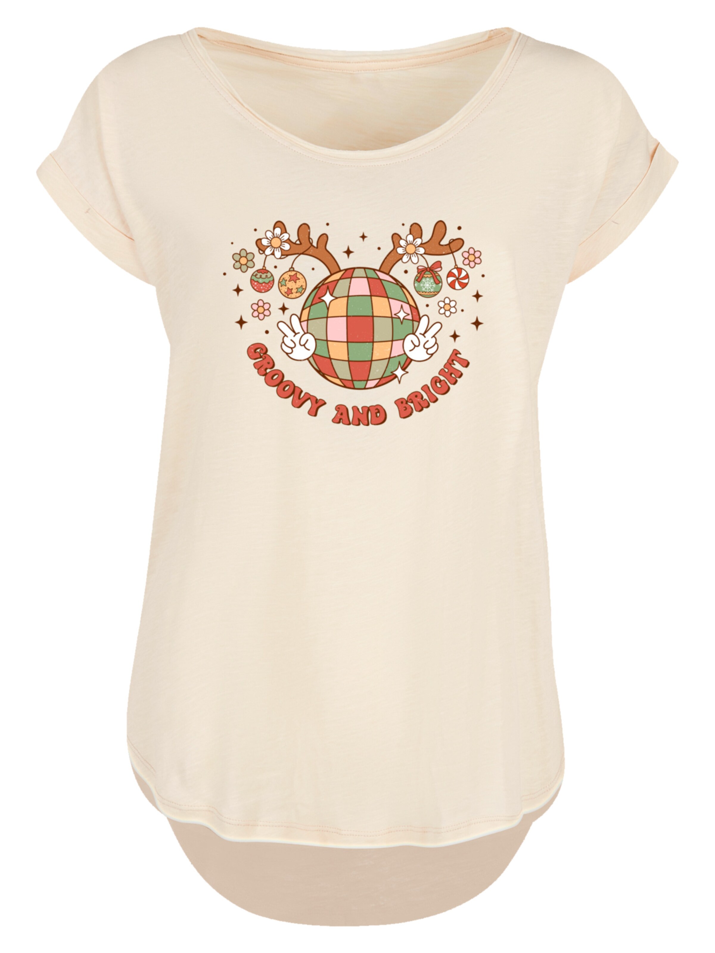 F4NT4STIC Shirt in Beige: front