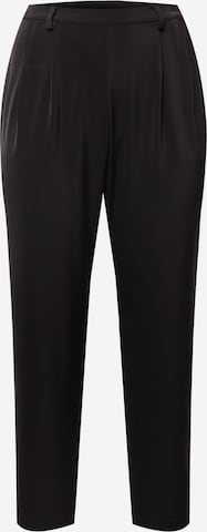 Guido Maria Kretschmer Curvy Regular Pleat-Front Pants 'Jasmin' in Black: front