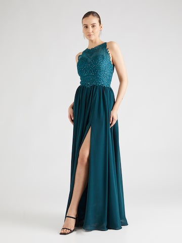 mascara Evening Dress in Green: front