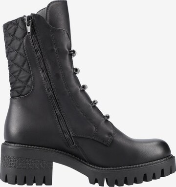 Rieker Lace-Up Ankle Boots in Black