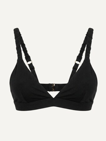 ZUBEK Triangle Bra ''Merino Wool'' in Black: front