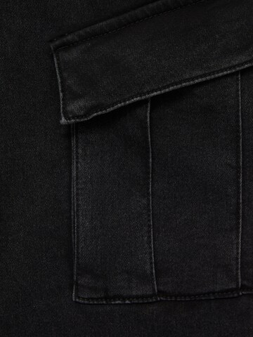 Effilé Jeans cargo Pull&Bear en noir