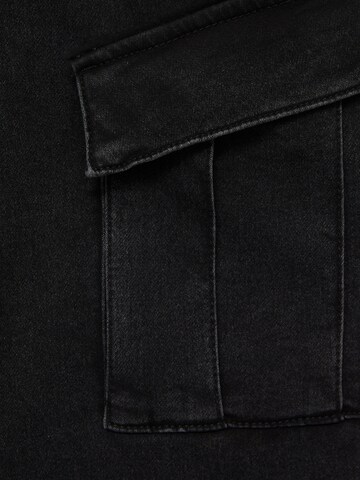 Pull&Bear Zúžený Džíny s kapsami – černá