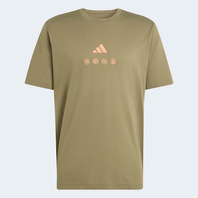 ADIDAS SPORTSWEAR Performance Shirt in Light blue / Olive / Orange, Item view