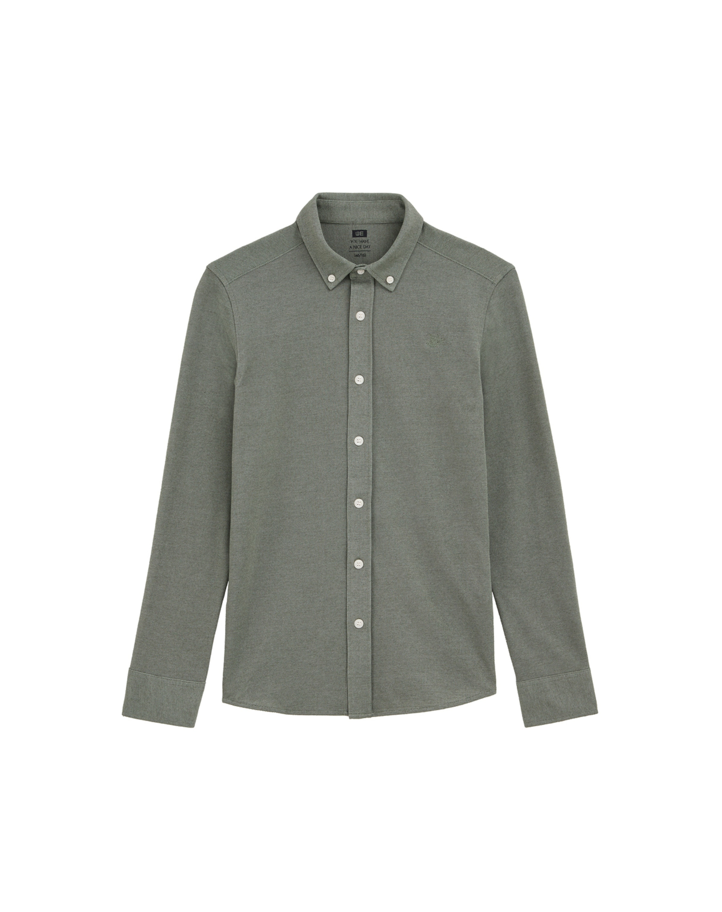 WE Fashion Рубашка в Зеленый: спереди