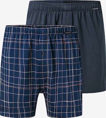 SCHIESSER Boxershorts 'Basic' in Blauw: voorkant