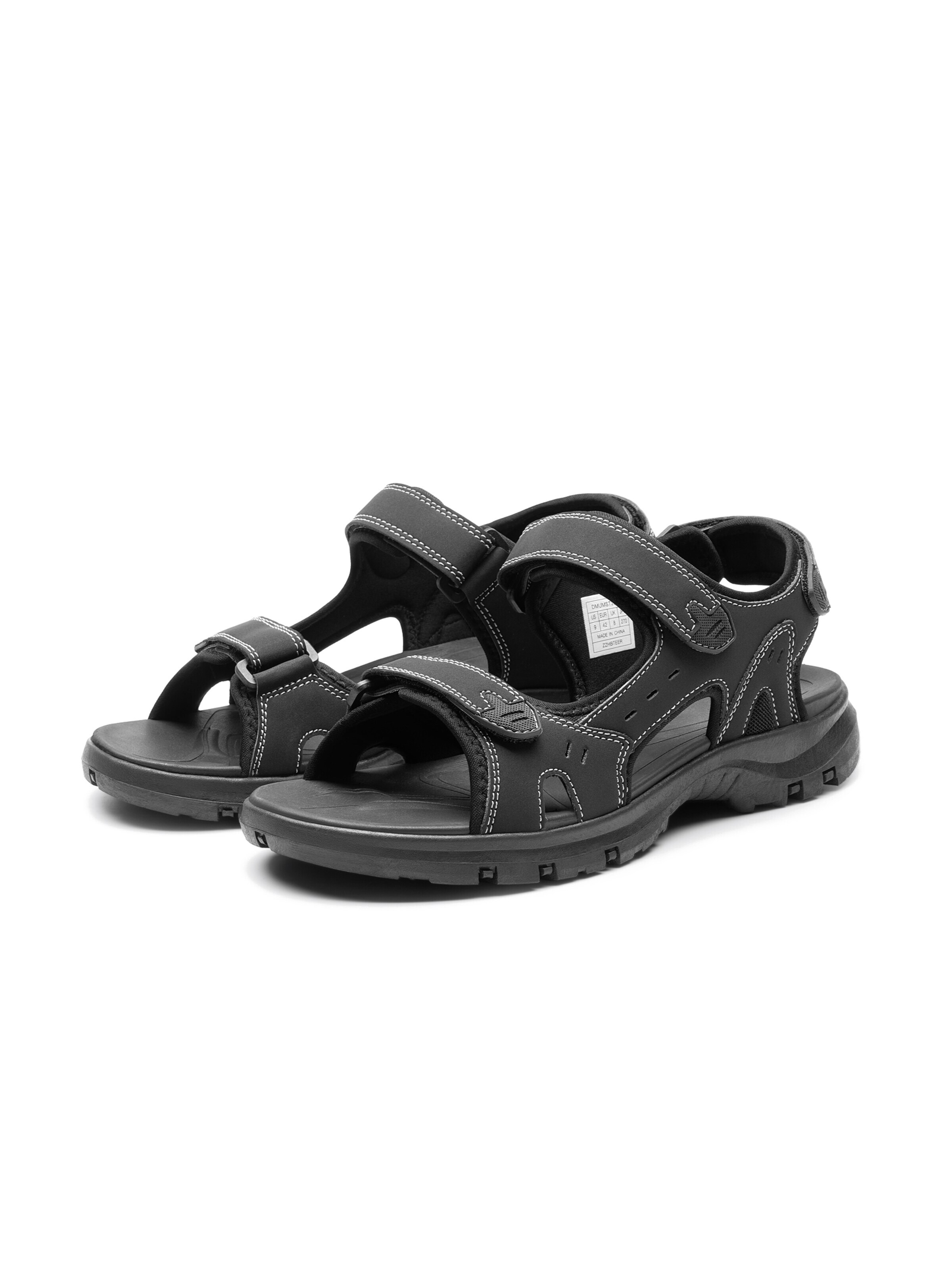Dream Pairs Wandelsandalen 'DREAM PAIRS Sandalen Herren Outdoor Sommer Bequeme' in Zwart