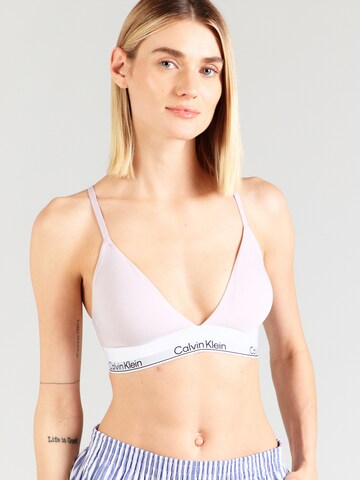 Triunghi Sutien de la Calvin Klein Underwear pe mov: față