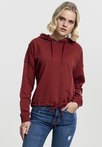 Sweat-shirt Urban Classics en rouge : devant