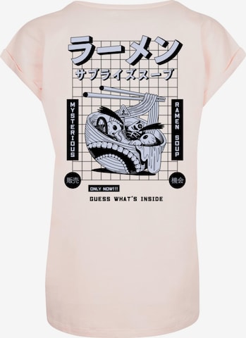 Merchcode T-Shirt 'TORC - Ramen Soup' in Pink