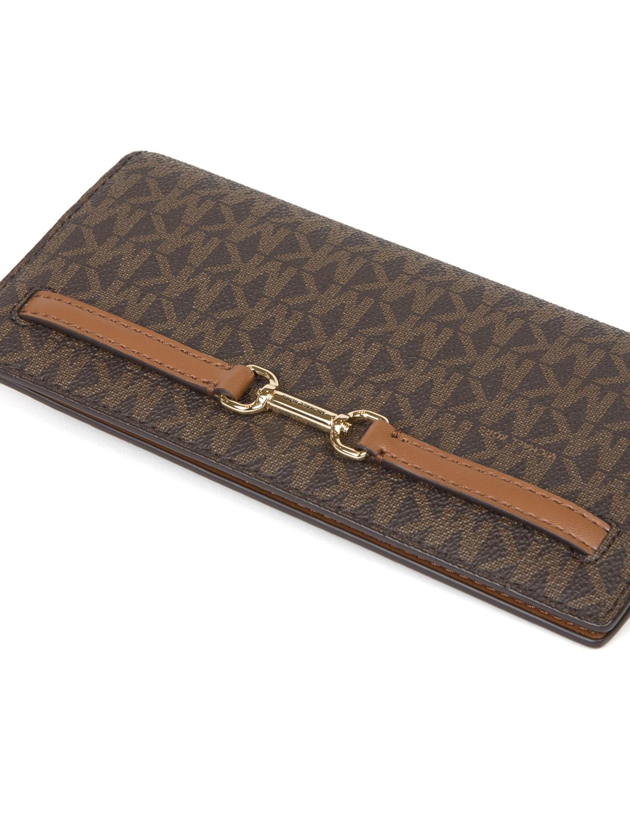 Michael Kors Wallet 'Carson Large Snap Wallet' in Brown