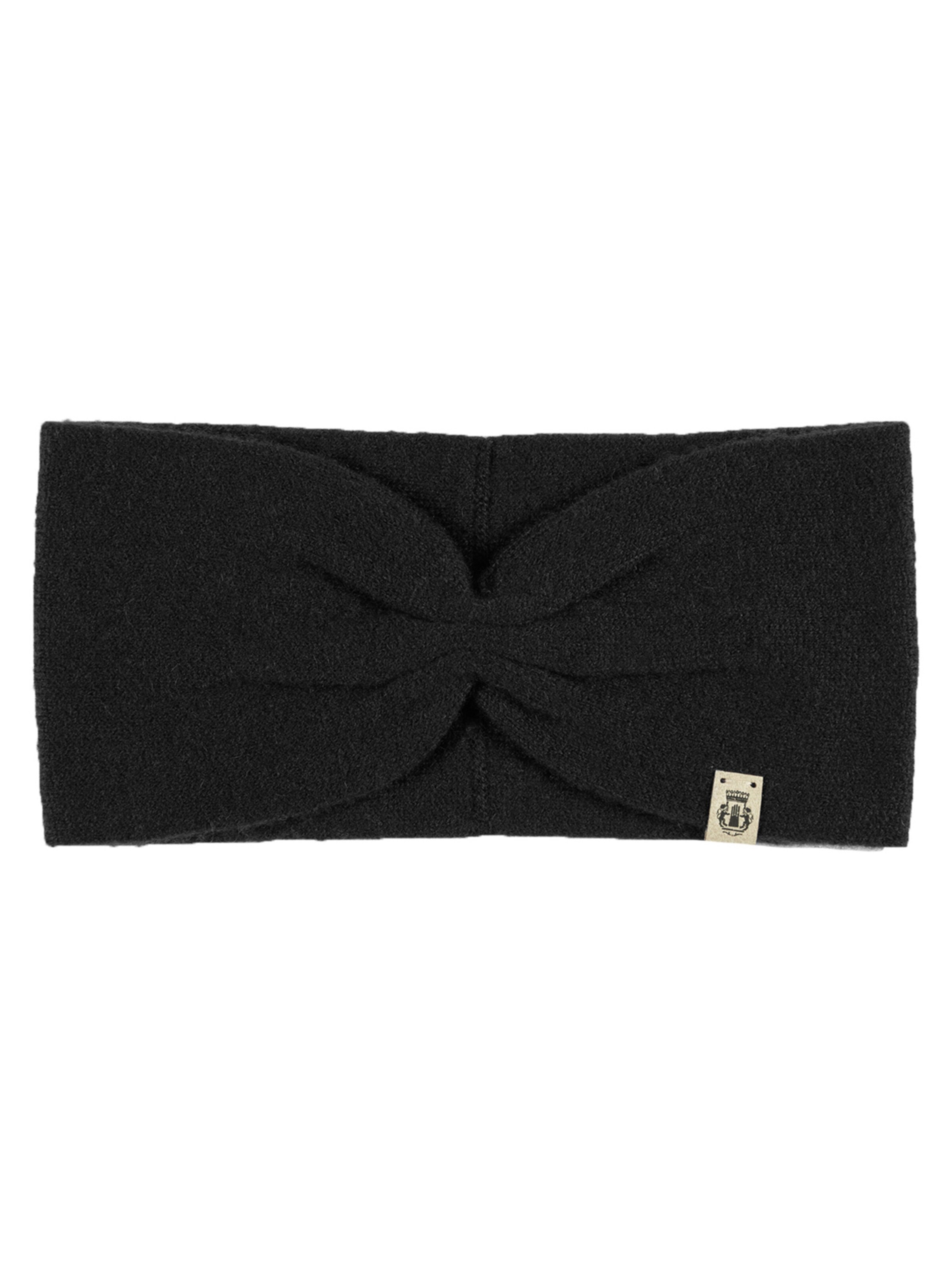Roeckl Headband 'Pure Cashmere' in Black: front