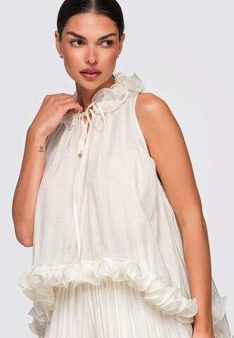 Ombre Bluse in Beige