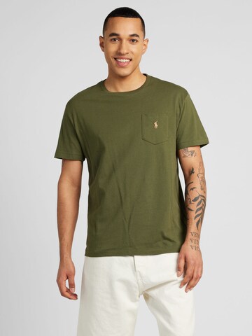 T-Shirt Polo Ralph Lauren en vert : devant