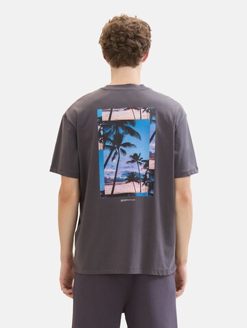 TOM TAILOR DENIM T-Shirt in Grau: Vorderseite