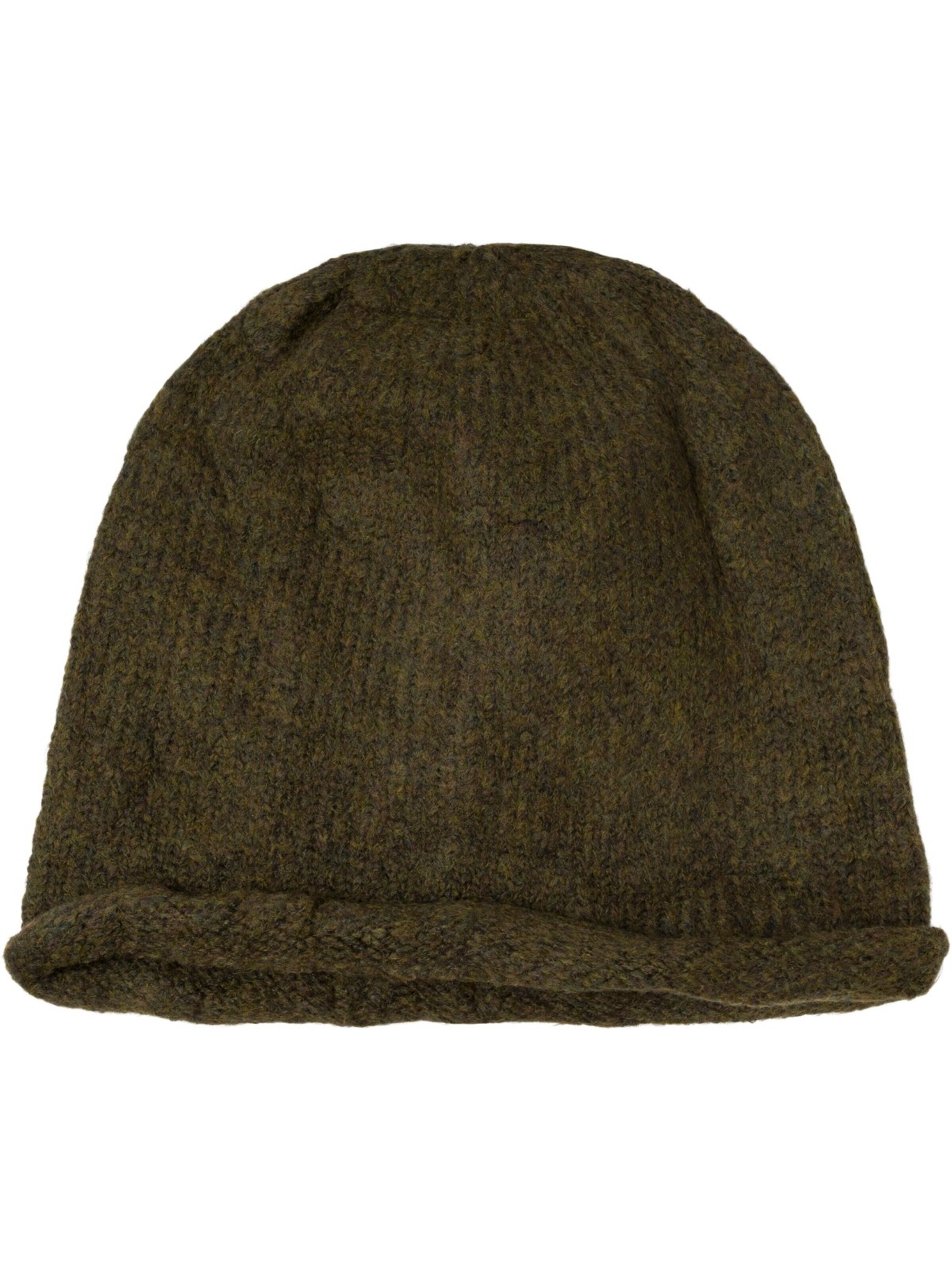 styleBREAKER Mütze 'Oversize Strickbeanie mit Rollrand'‌‌ in 54-64 in oliv, Produktansicht