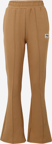 FILA Rozkloszowany krój Spodnie 'TOYONAKA' w kolorze brązowy: przód
