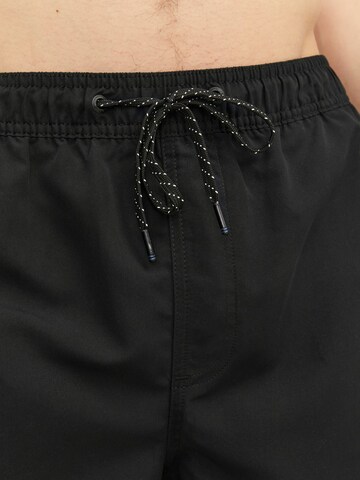 JACK & JONES Kratke kopalne hlače 'Fiji' | črna barva