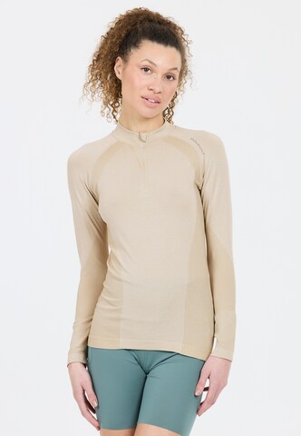 ENDURANCE Functioneel shirt 'Halen' in Beige: voorkant