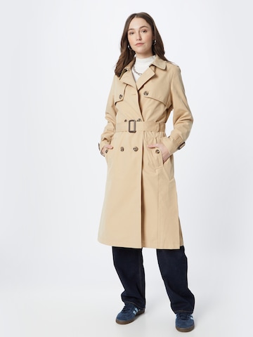 ESPRIT Between-Seasons Coat in Beige: front