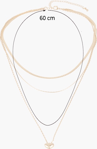 ABOUT YOU Necklace 'Ada' in Gold: front