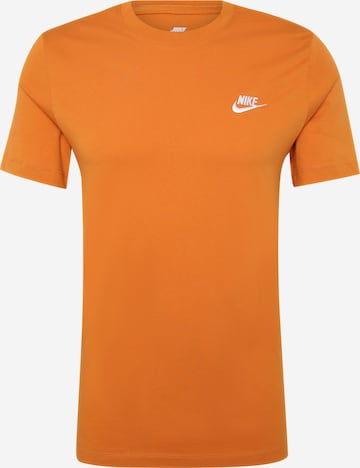 oranžinė Nike Sportswear Marškinėliai 'CLUB': priekis