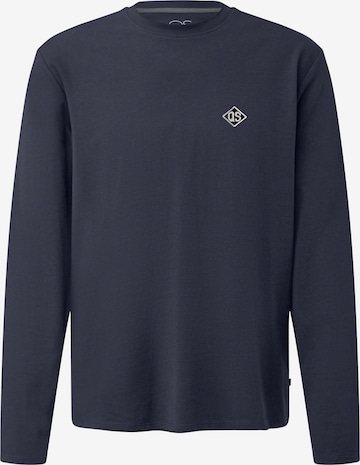 QS Shirt in Blauw: voorkant