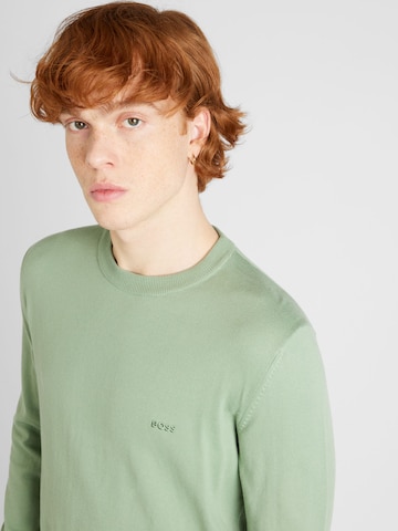 BOSS Sweater 'Pacas-L' in Green