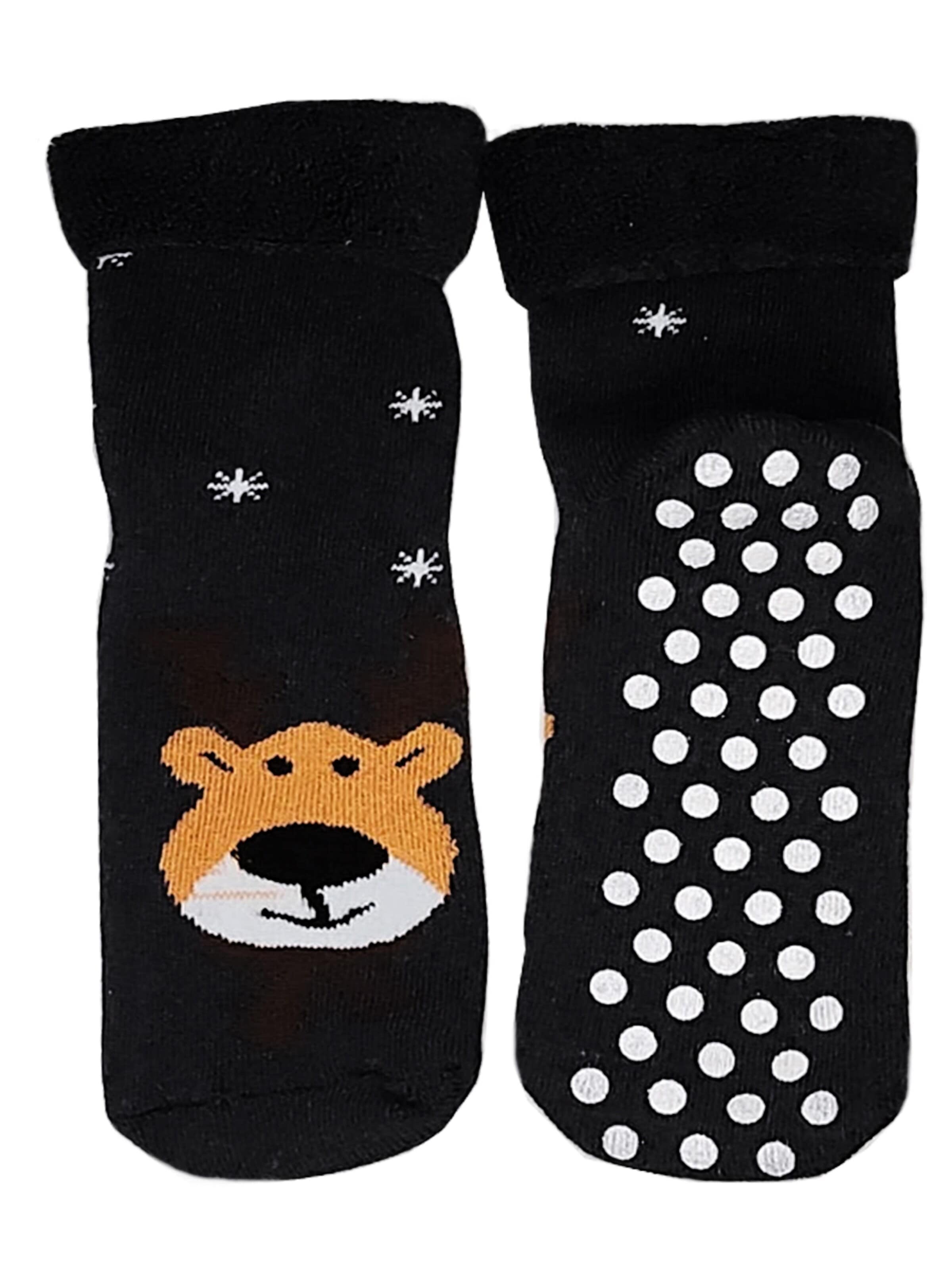La Bortini Socks in Black: front