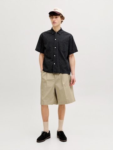 JACK & JONES Loosefit Bandplooibroek 'JPSTOWEN' in Groen: voorkant