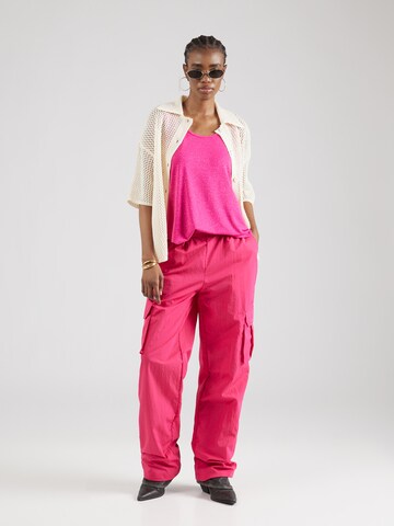 PIECES Top 'BILLO' – pink