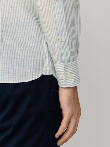 Hackett London Regular fit Overhemd 'Ess' in Groen