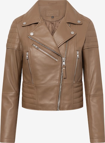 Veste mi-saison ' Jasmine Biker ' Bolongaro Trevor en marron : devant