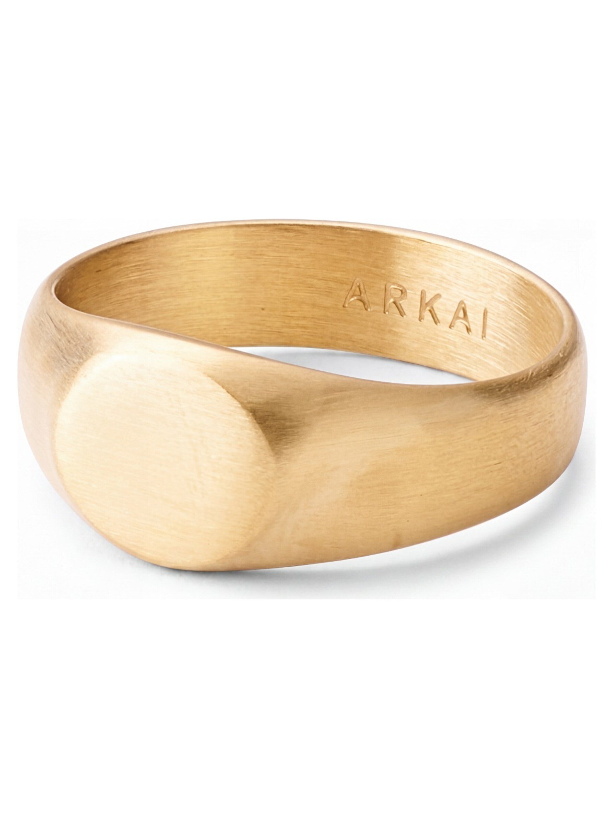Arkai Ring 'Organic' in Gold: front