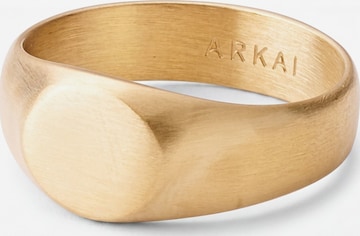 Arkai Ring 'Organic' in Gold: front