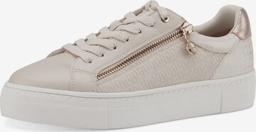 TAMARIS Sneakers laag in Beige: voorkant