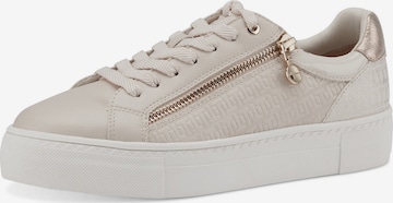 TAMARIS Sneaker low i beige: forside