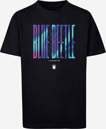 ABSOLUTE CULT Shirt 'Blue Beetle - Jaime Reyes' in Black: front