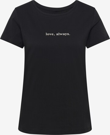 Mavi Shirt 'Love Always' in Black: front