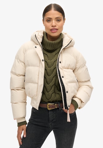 Superdry Tussenjas in Grijs: voorkant