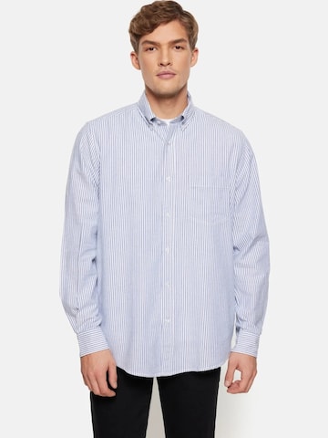 Signal Klasický střih Košile 'Scott' – modrá: přední strana