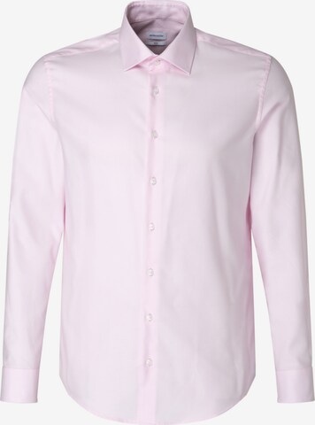 Coupe slim Chemise business SEIDENSTICKER en rose : devant