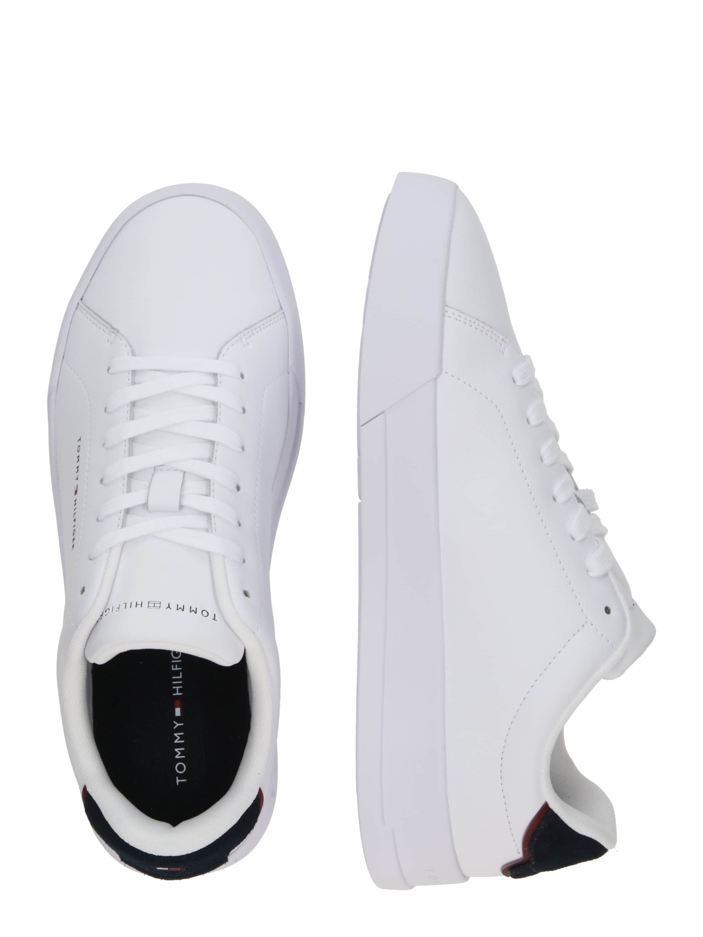 Sneaker low 'COURT ESS' de la TOMMY HILFIGER pe alb