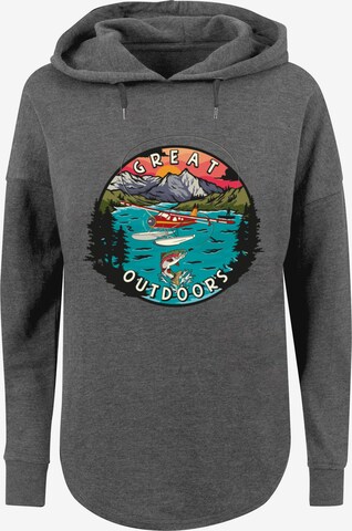 F4NT4STIC Sweatshirt 'Great Outdoors' in Grijs: voorkant