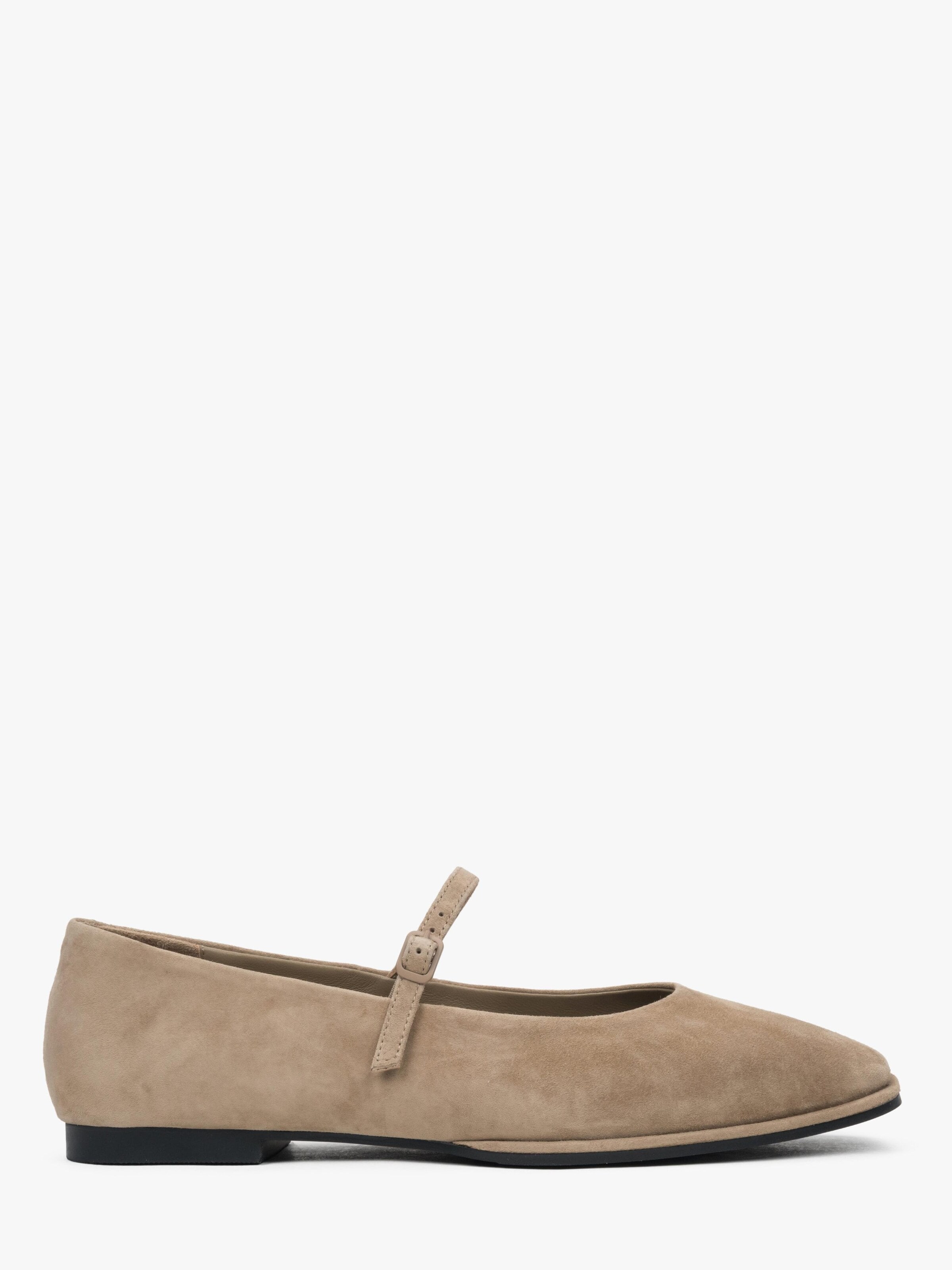 Estro Ballet Flats '101-15' in Beige: front