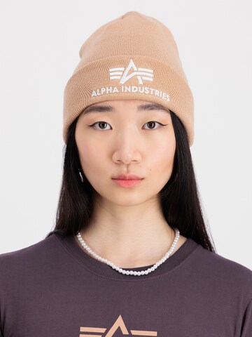 Bonnet ALPHA INDUSTRIES en beige