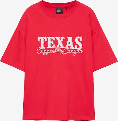 Pull&Bear Paita 'TEXAS' koossa XS värissä punainen / valkoinen, Tuotenäkymä