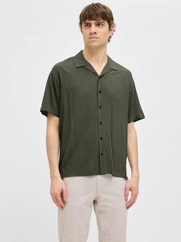 Comfort fit Camicia 'JREBWATER' di JJ Rebel in verde: frontale